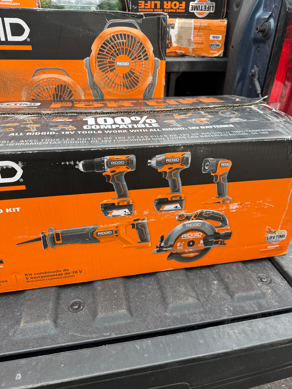 RIDGID18V Cordless 5-Tool Combo Kit