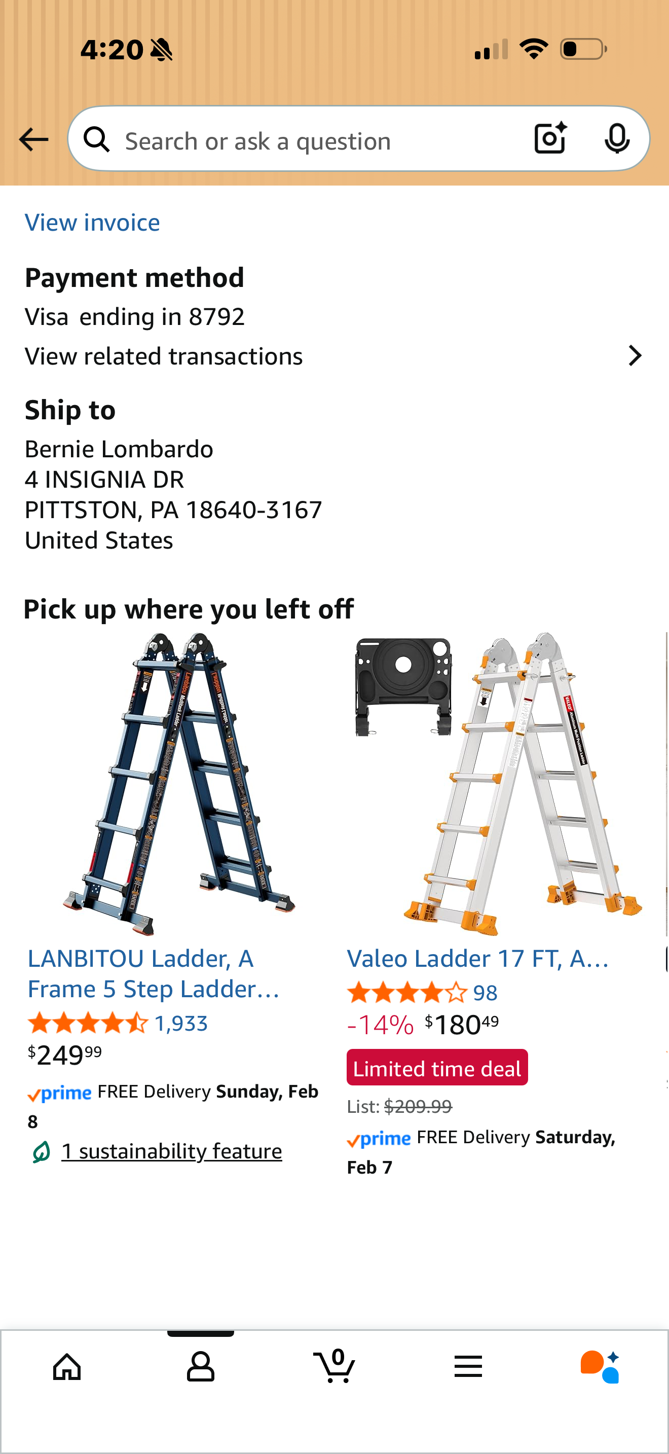Ladder set