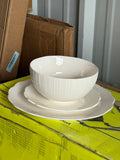 Bowl and Plate Set, 3 piece
